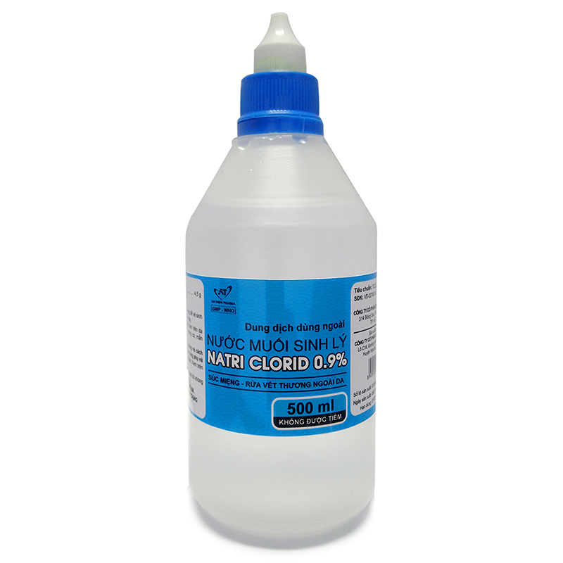 Nước suối sinh lý Natri clorid 0,9 % 500ml